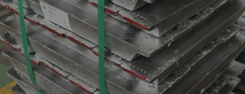 Lingotes de plomo refinado Pb fabricados por IRMET
